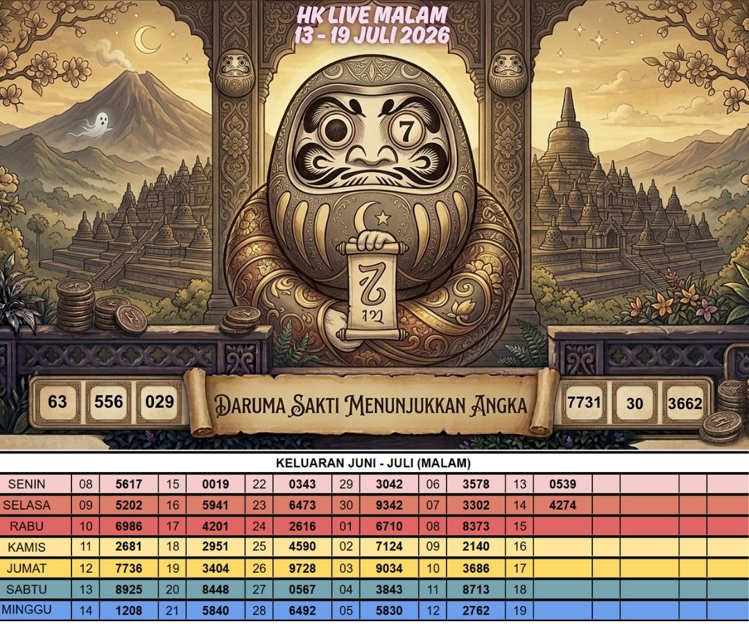 HK LIVE MALAM 13 - 19 JULI 2026