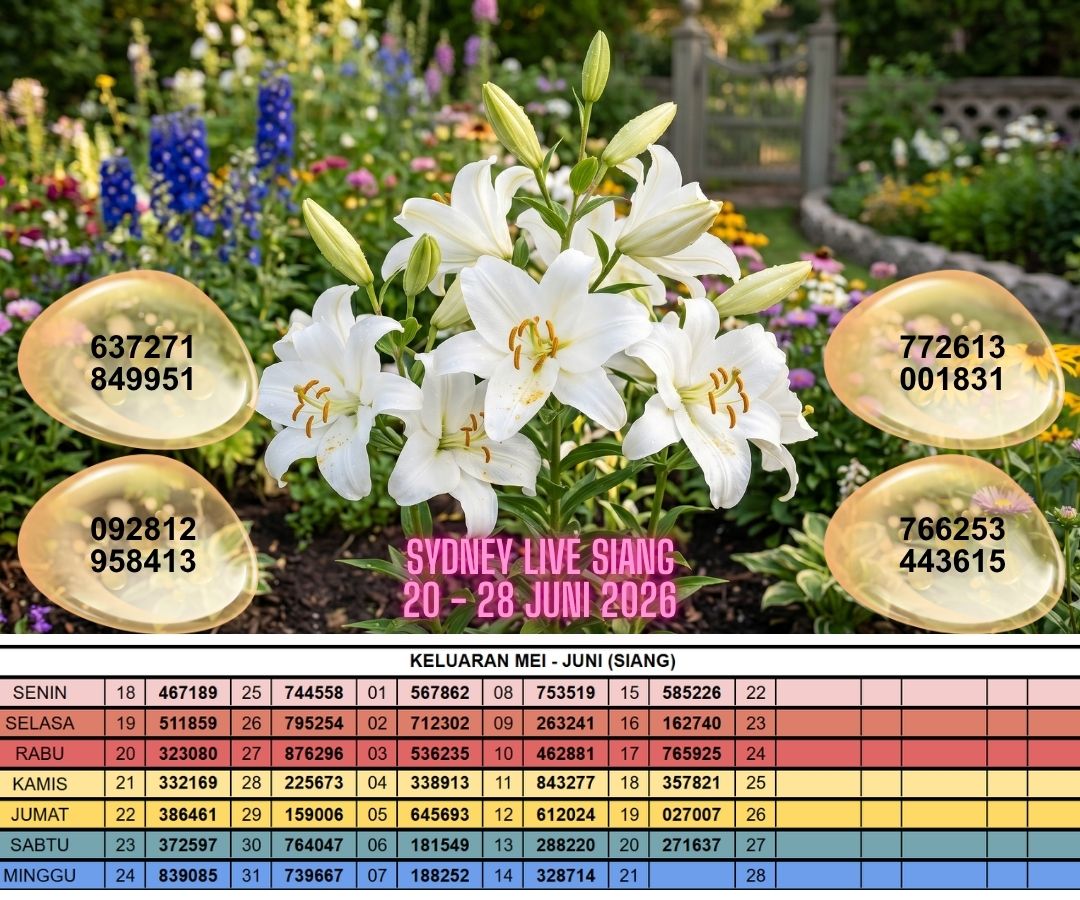 SYDNEY LIVE SIANG 20 - 28 JUNI 2026